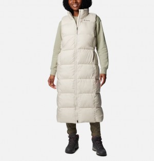 White Women Columbia Puffect™ Long Puffer Jacket | 63748101