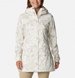 White Women Columbia Splash A Little™ II Waterproof Jackets | 25872708