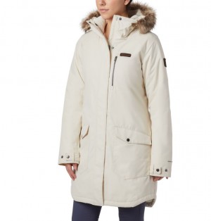 White Women Columbia Suttle Mountain™ Long Synthetic Down Parka | 66255818