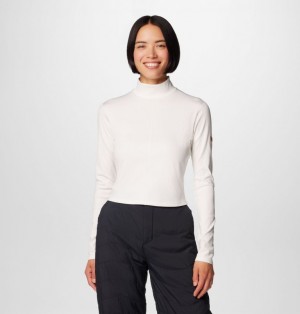 White Women Columbia Wallowa™ Cropped Long Sleeve T Shirts | 19811433