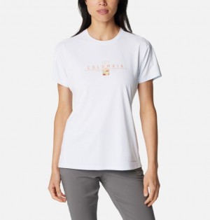 White Women Columbia Zero Rules™ Technical T Shirts | 87369728