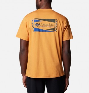 Yellow Men Columbia North Cascades™ T Shirts | 27600412