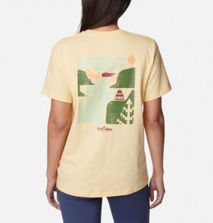 Yellow Women Columbia Boundless Beauty™ Graphic T Shirts | 57098652