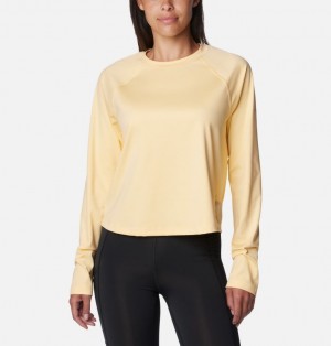 Yellow Women Columbia Boundless Trek™ Active T Shirts | 38077115