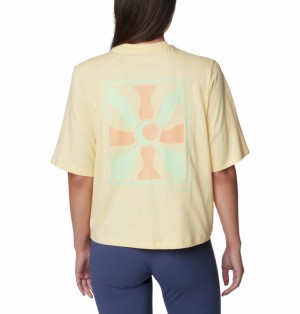 Yellow Women Columbia North Cascades™ Graphic T Shirts | 50016457