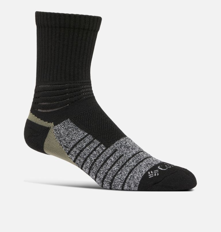 Black Men Columbia Active Crop Crew Lightweight Socks | 49124408