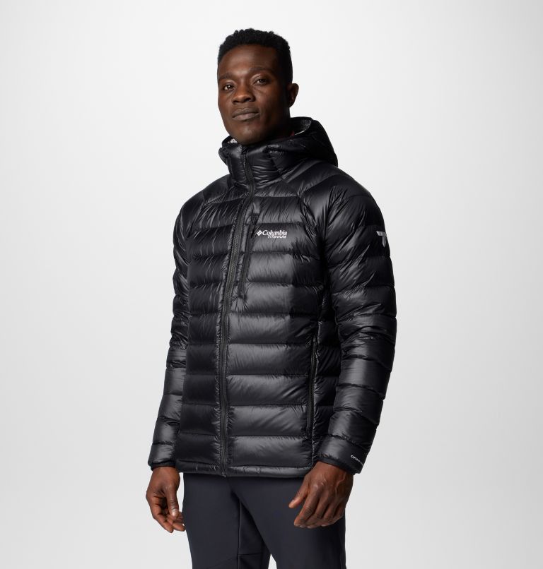 Black Men Columbia Arctic Crest™ Hooded Puffer Jacket | 16958755