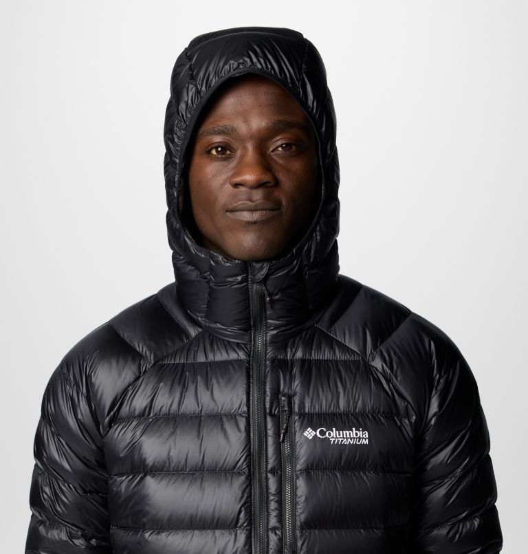 Black Men Columbia Arctic Crest™ Hooded Puffer Jacket | 16958755