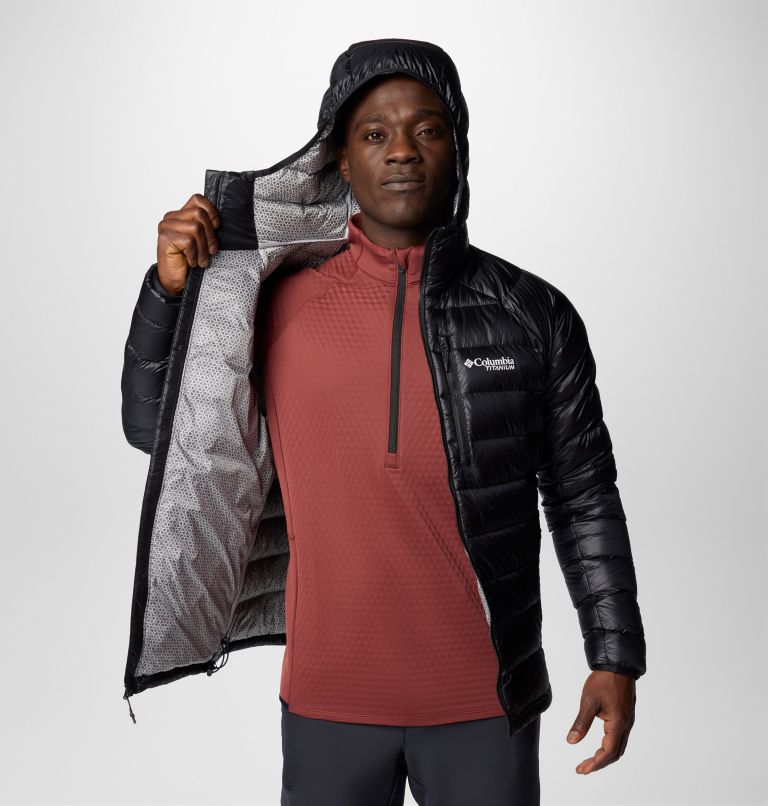 Black Men Columbia Arctic Crest™ Hooded Puffer Jacket | 16958755