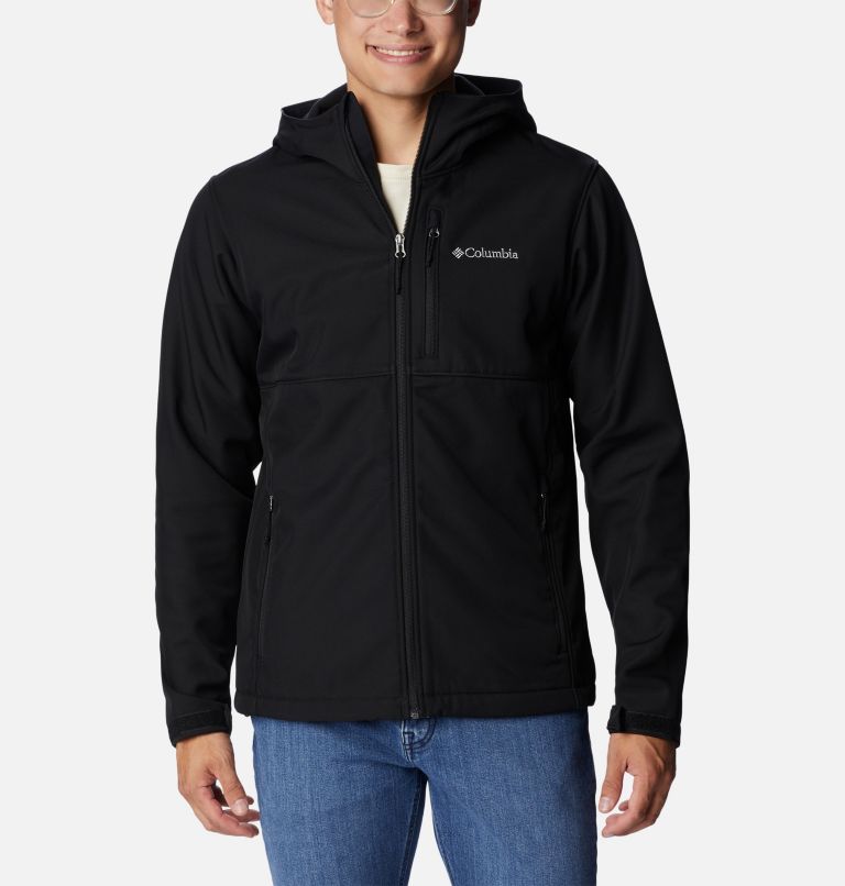 Black Men Columbia Ascender™ II Hooded Softshell Hiking Jackets | 23222934