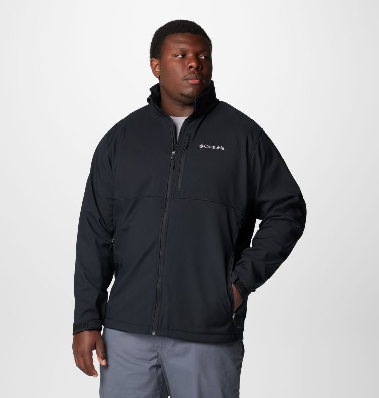 Black Men Columbia Ascender™ Softshell Extended Size Jackets | 18176093