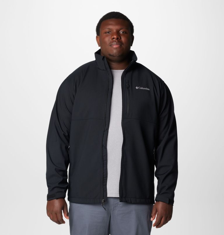 Black Men Columbia Ascender™ Softshell Extended Size Jackets | 18176093