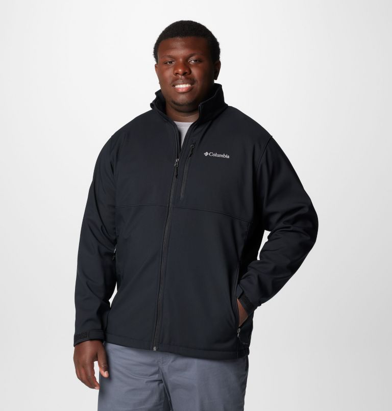 Black Men Columbia Ascender™ Softshell Extended Size Jackets | 18176093