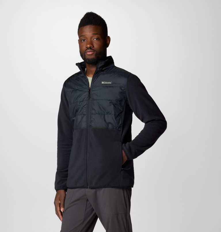 Black Men Columbia Basin Butte™ II Hybrid Fleece Jackets | 79677603