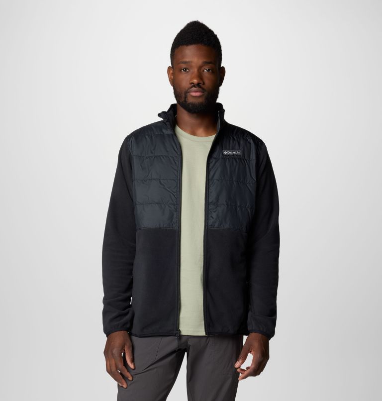 Black Men Columbia Basin Butte™ II Hybrid Fleece Jackets | 79677603