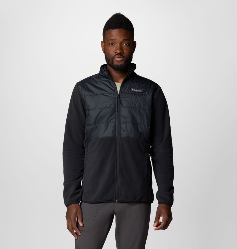 Black Men Columbia Basin Butte™ II Hybrid Fleece Jackets | 79677603