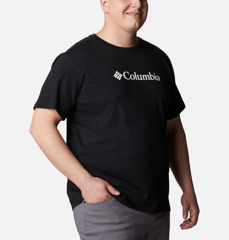 Black Men Columbia CSC Basic Logo™ – Extended Size T Shirts | 96639780