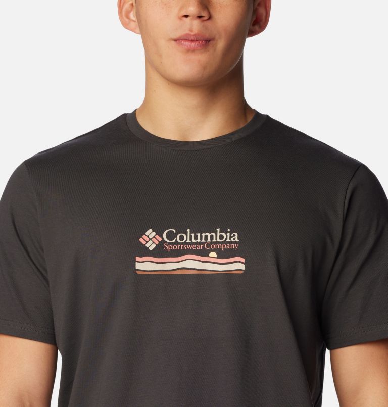 Black Men Columbia Explorers Canyon™ Back Graphic T Shirts | 32767819