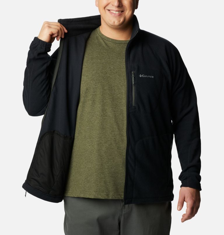 Black Men Columbia Fast Trek™ II Full Zip Extended Size Fleece Jackets | 58732429