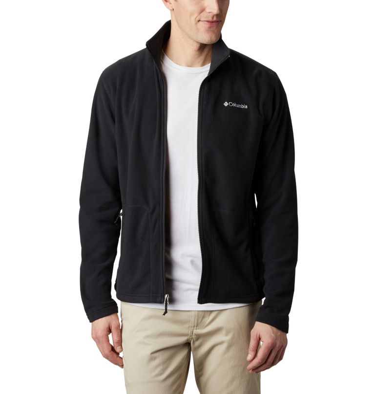 Black Men Columbia Fast Trek™ Light Full Zip Fleece Jackets | 16924691