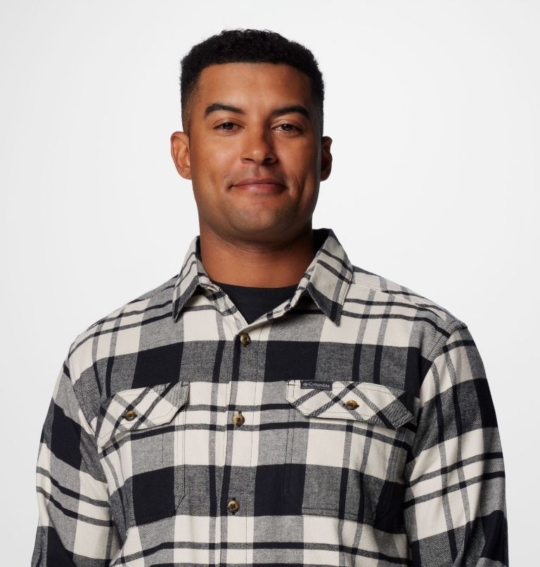 Black Men Columbia Flare Gun™ Stretch Flannel Shirts | 78991395