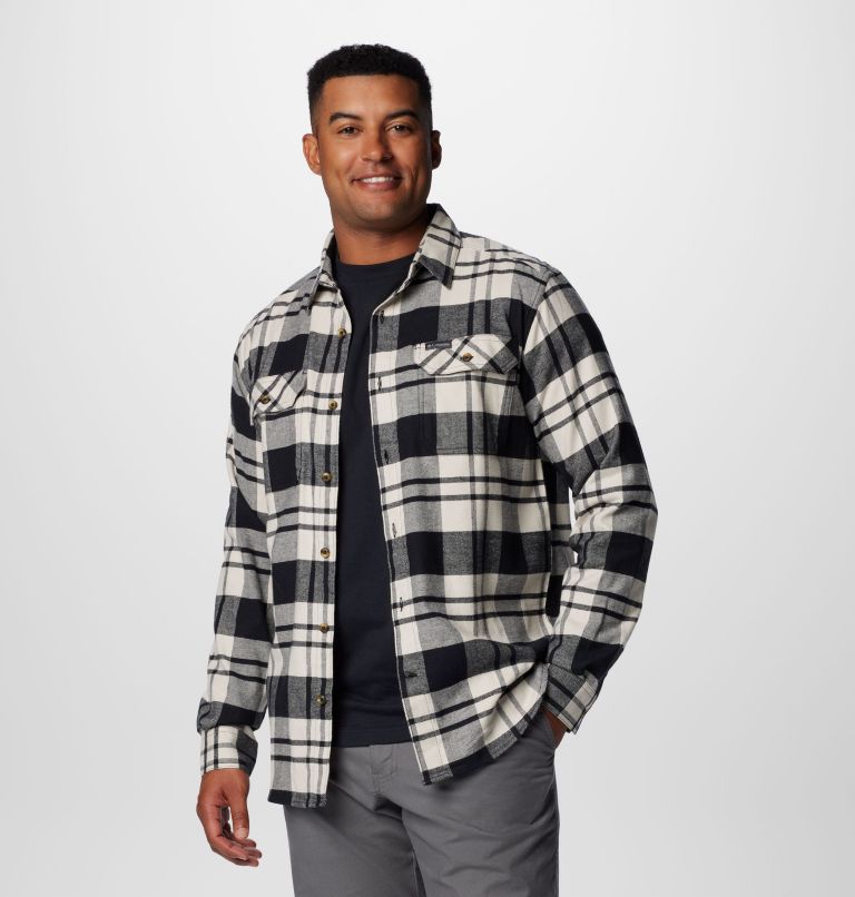 Black Men Columbia Flare Gun™ Stretch Flannel Shirts | 78991395