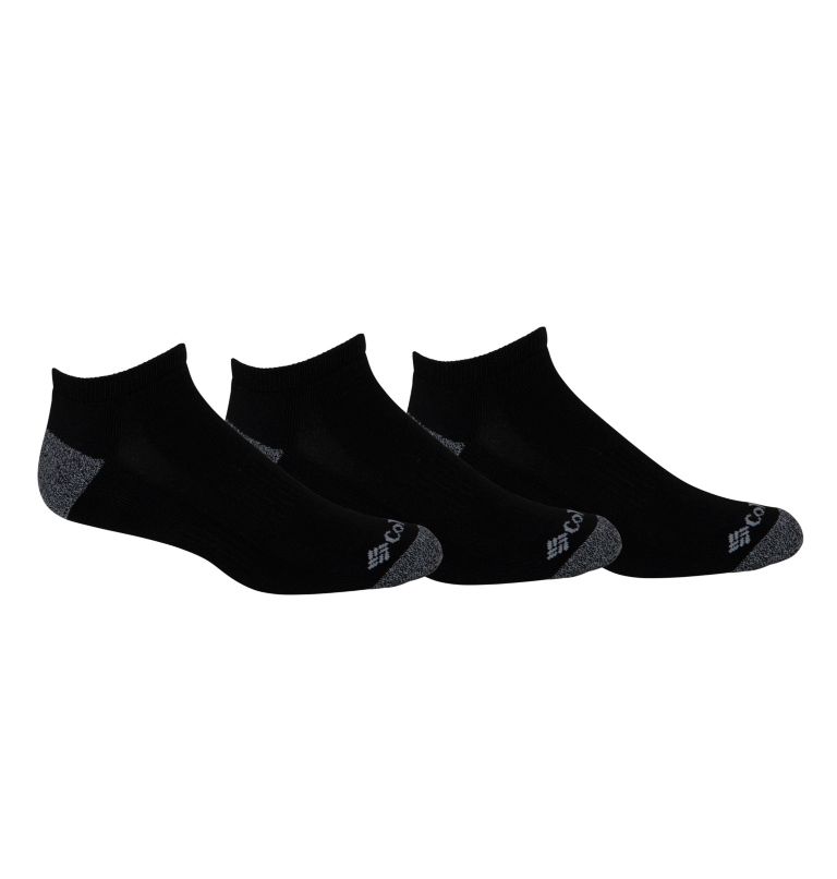 Black Men Columbia Half Cushion No-Show - 3 pack Socks | 58081439