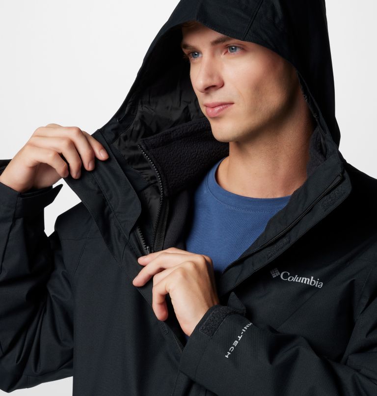 Black Men Columbia Hikebound™ II Waterproof Hooded 3-In-1 Jackets | 10496732