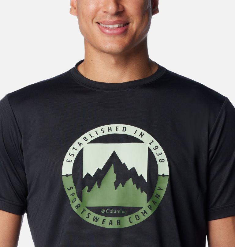 Black Men Columbia Ice Lake™ II Technical T Shirts | 86904370