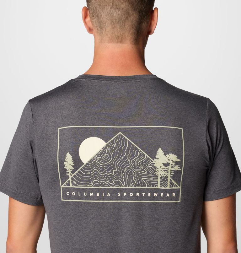 Black Men Columbia Kwick Hike™ Technical Graphic T Shirts | 83875285