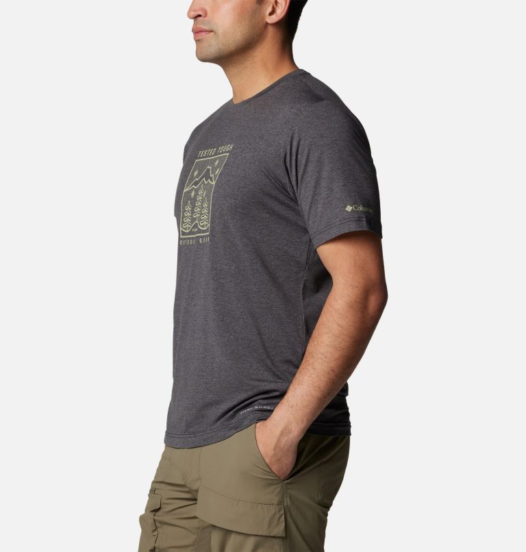 Black Men Columbia Kwick Hike™ Technical T Shirts | 26068131