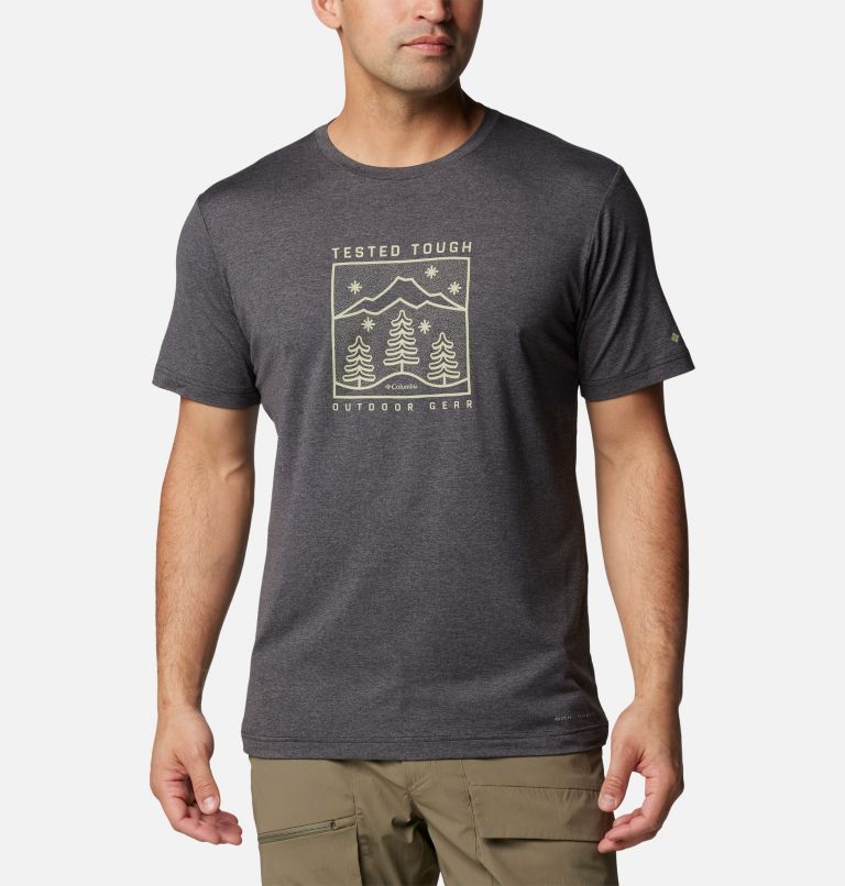 Black Men Columbia Kwick Hike™ Technical T Shirts | 26068131