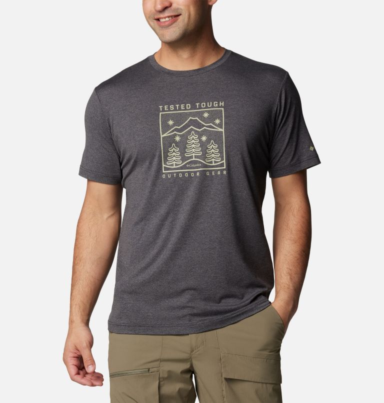 Black Men Columbia Kwick Hike™ Technical T Shirts | 26068131