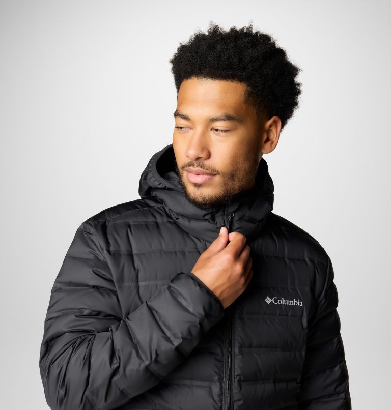 Black Men Columbia Lake 22™ II Hooded Puffer Jacket | 88157438