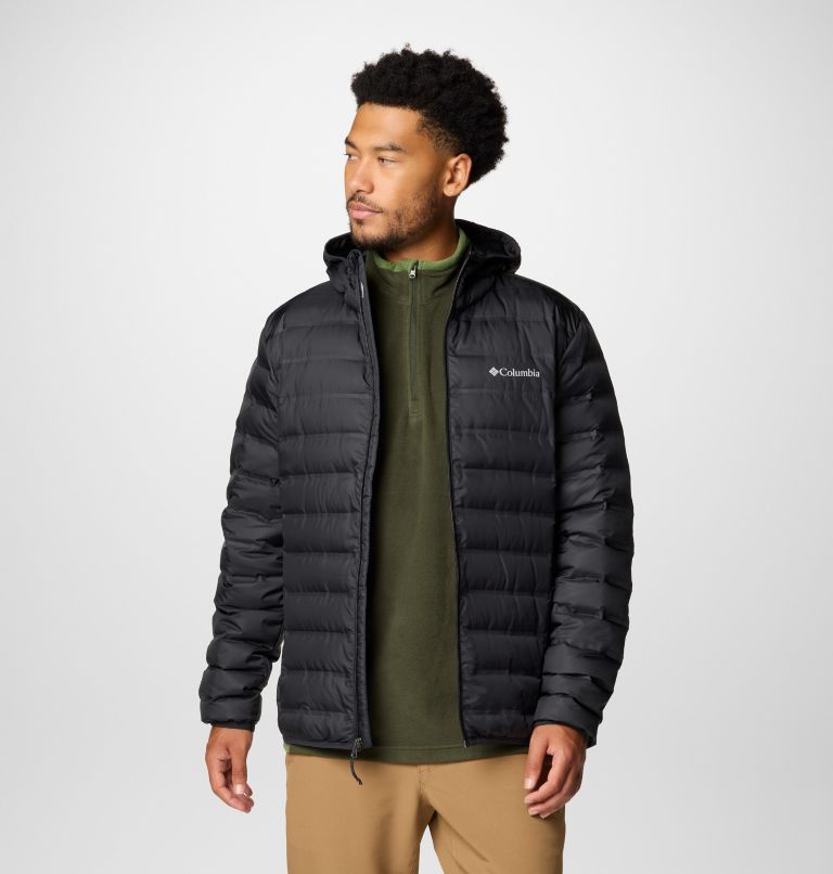 Black Men Columbia Lake 22™ II Hooded Puffer Jacket | 88157438