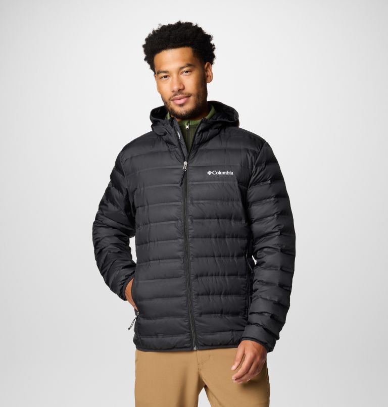 Black Men Columbia Lake 22™ II Hooded Puffer Jacket | 88157438