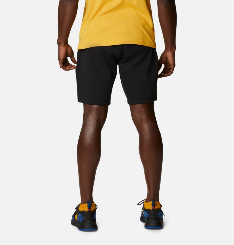 Black Men Columbia Logo Fleece Shorts | 62309133