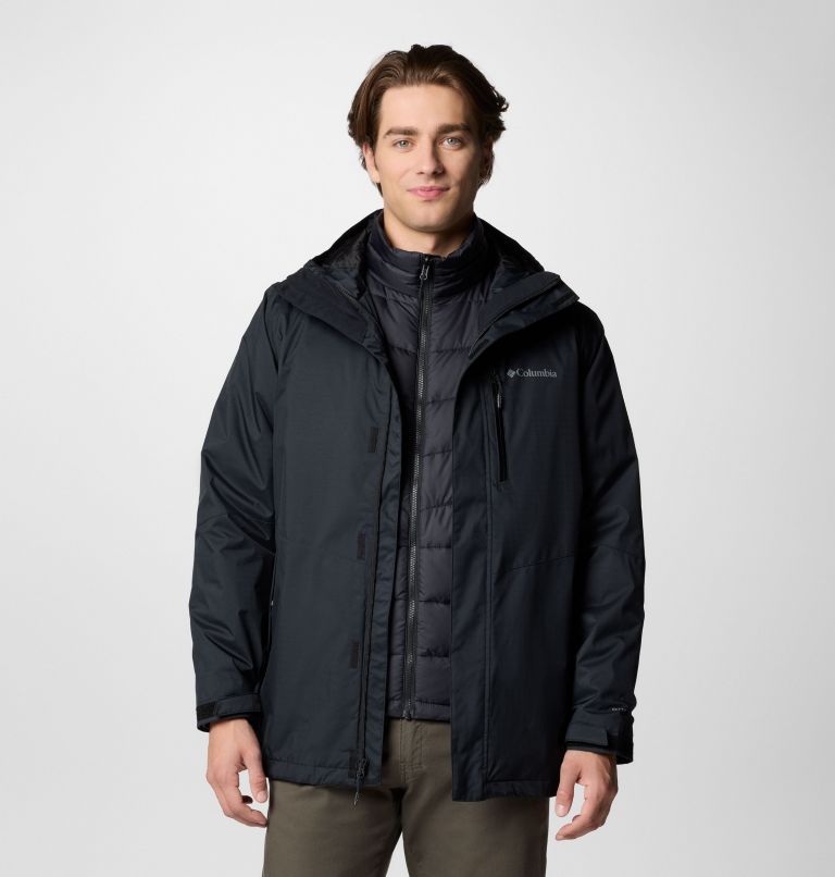 Black Men Columbia Oak Harbor™ 3-in-1 Waterproof Insulated Jackets | 389249