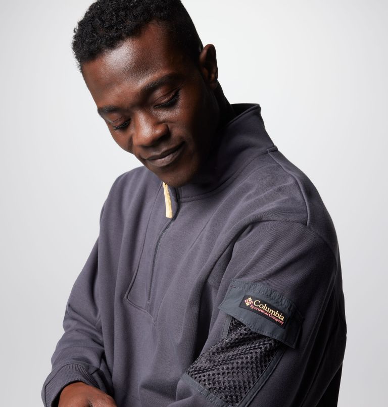 Black Men Columbia Painted Peak™ Half Zip Fleece Jackets | 89014719