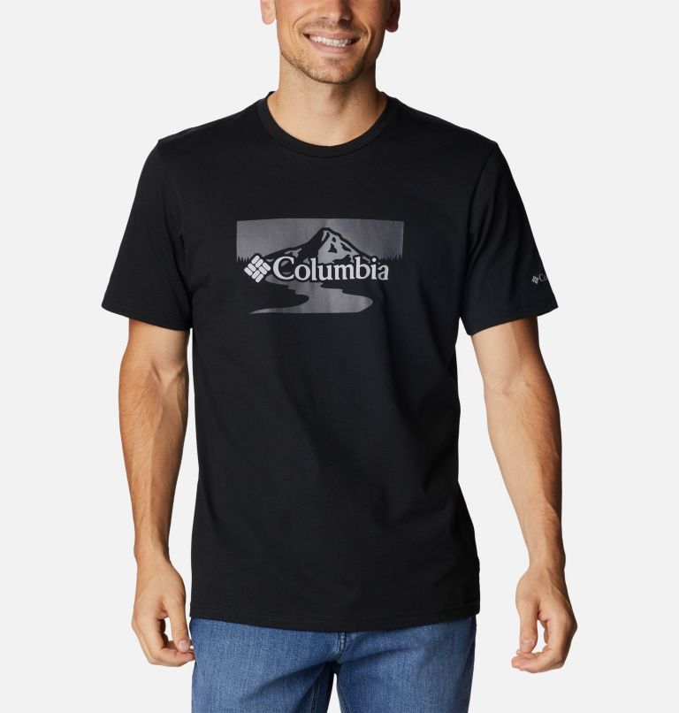 Black Men Columbia Path Lake™ II Graphic T Shirts | 83560176