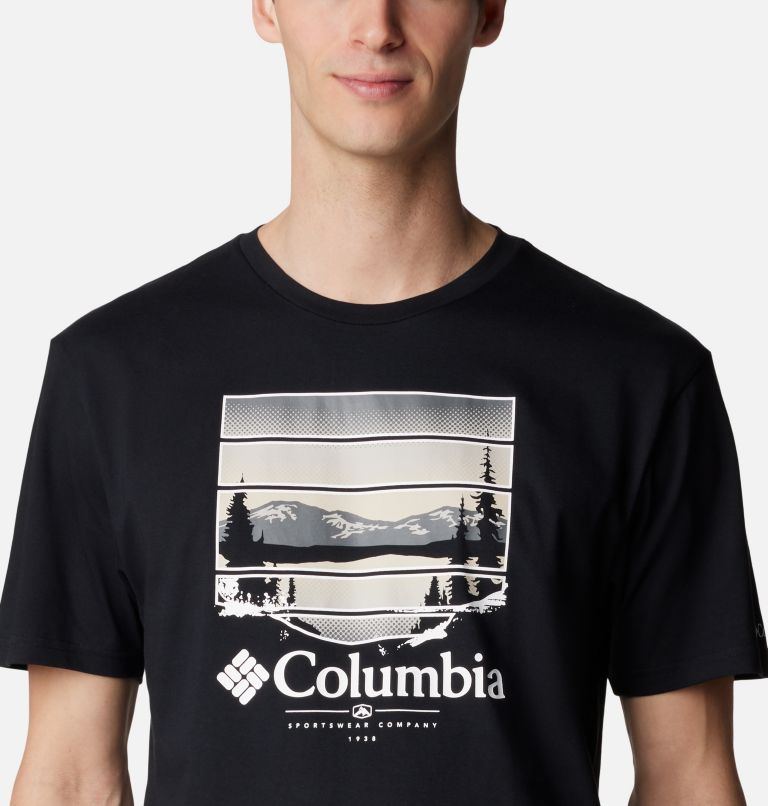 Black Men Columbia Path Lake™ II Graphic T Shirts | 64076698