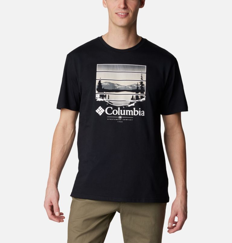 Black Men Columbia Path Lake™ II Graphic T Shirts | 64076698