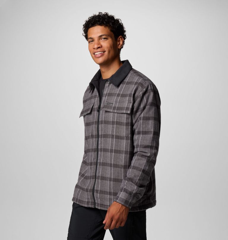 Black Men Columbia Pitchstone™ Heavyweight Shirt Jackets | 32675345