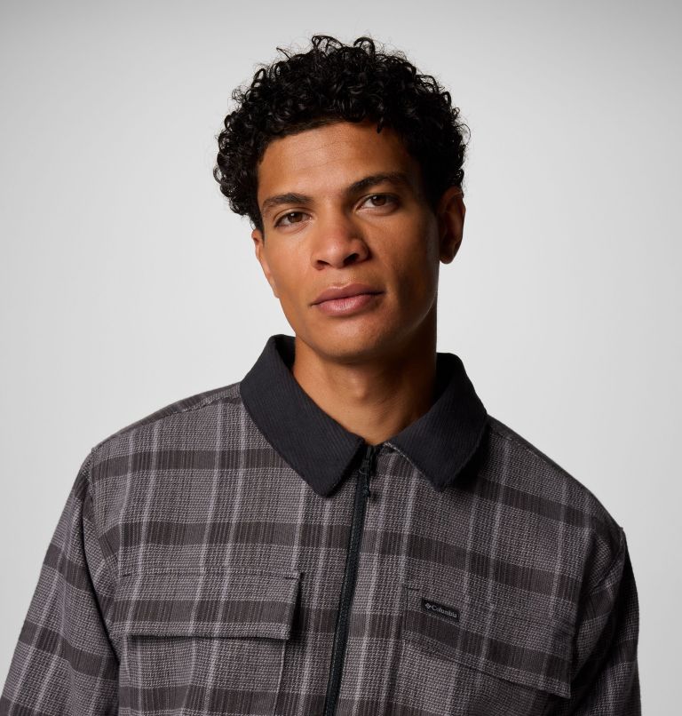 Black Men Columbia Pitchstone™ Heavyweight Shirt Jackets | 32675345