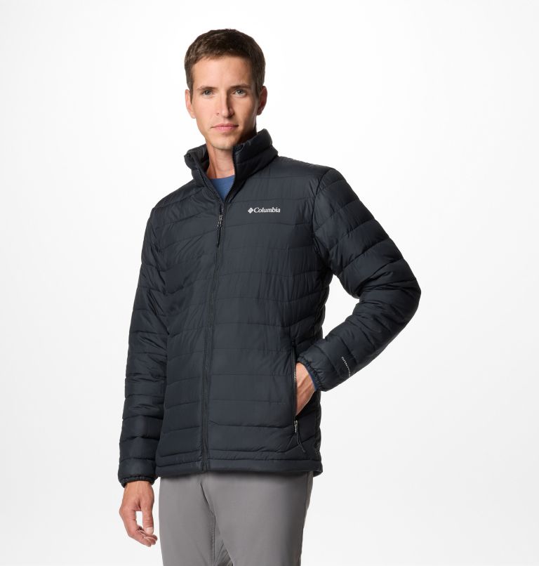 Black Men Columbia Powder Lite™ II Insulated Puffer Jacket | 53796669