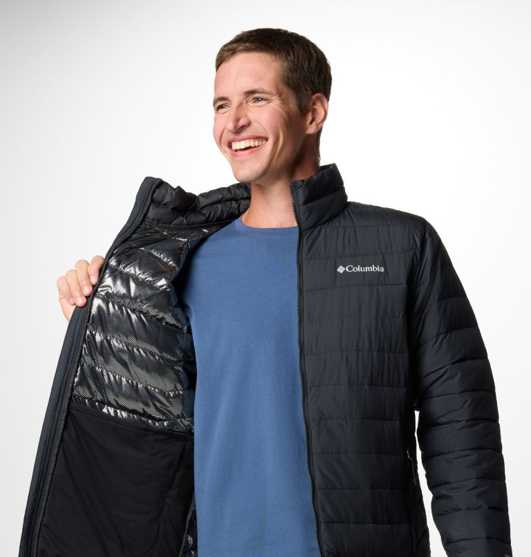 Black Men Columbia Powder Lite™ II Insulated Puffer Jacket | 53796669