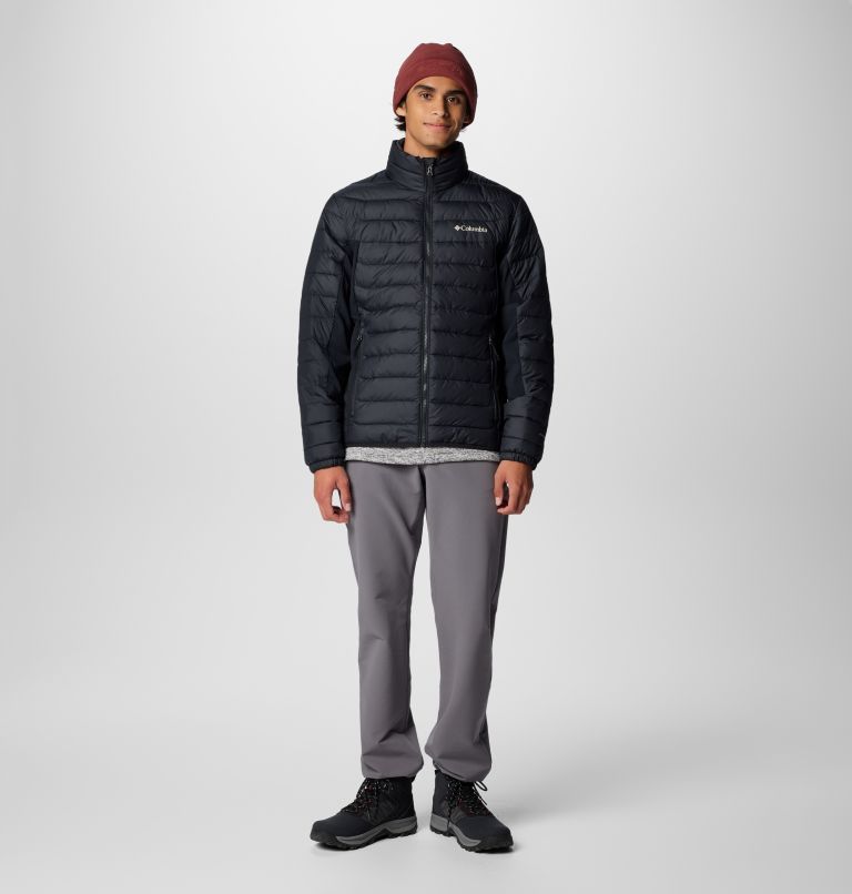 Black Men Columbia Powder Pass™ II Hybrid Puffer Jacket | 91531799