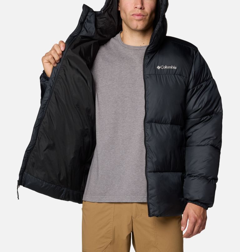 Black Men Columbia Puffect™ II Hooded Puffer Jacket | 19822428