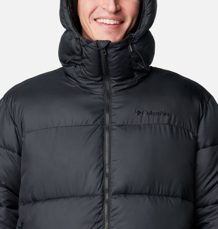 Black Men Columbia Puffect™ Long Puffer Jacket | 31661870