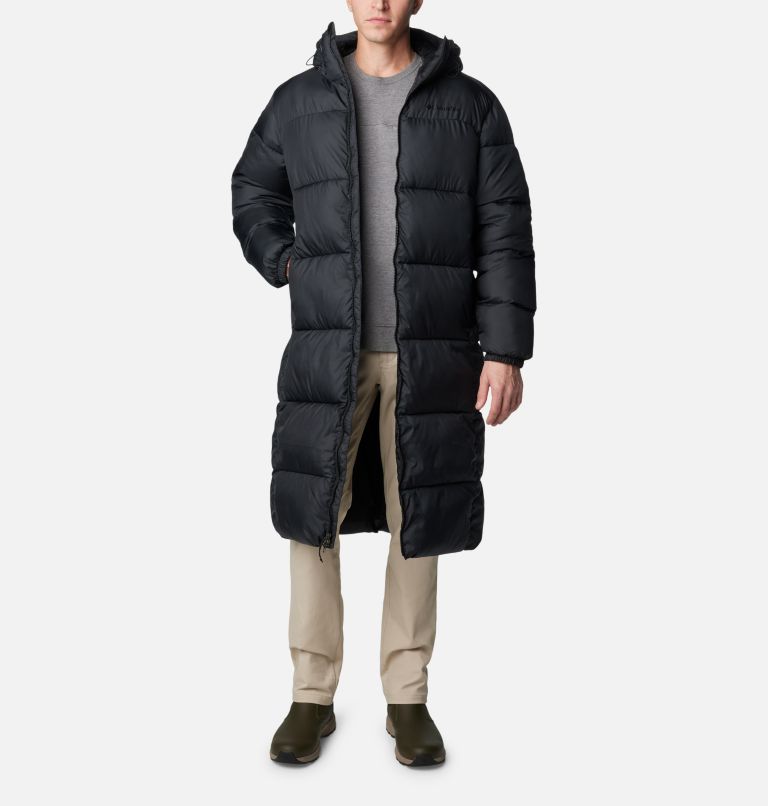 Black Men Columbia Puffect™ Long Puffer Jacket | 31661870